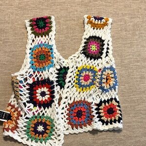 Colorful Crochet Vest